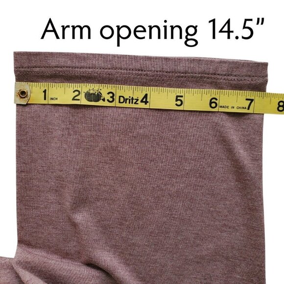 LOGO by Lori Goldstein Knit Tie Front Yoga Cardigan in Mauve Dusty Purple XS - Picture 12 of 13